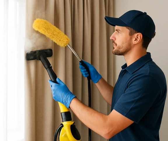 Trusted curtain steam cleaning technician Matty Curtain Cleaning maidstone-vic QLD