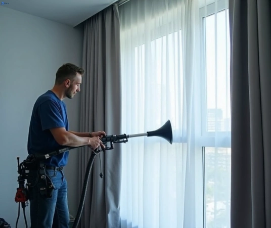 Professional curtain steam cleaning process equipment Matty Curtain Cleaning maidstone-vic