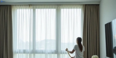 Delicate sheer drape cleaning maidstone-vic Matty Curtain Cleaning