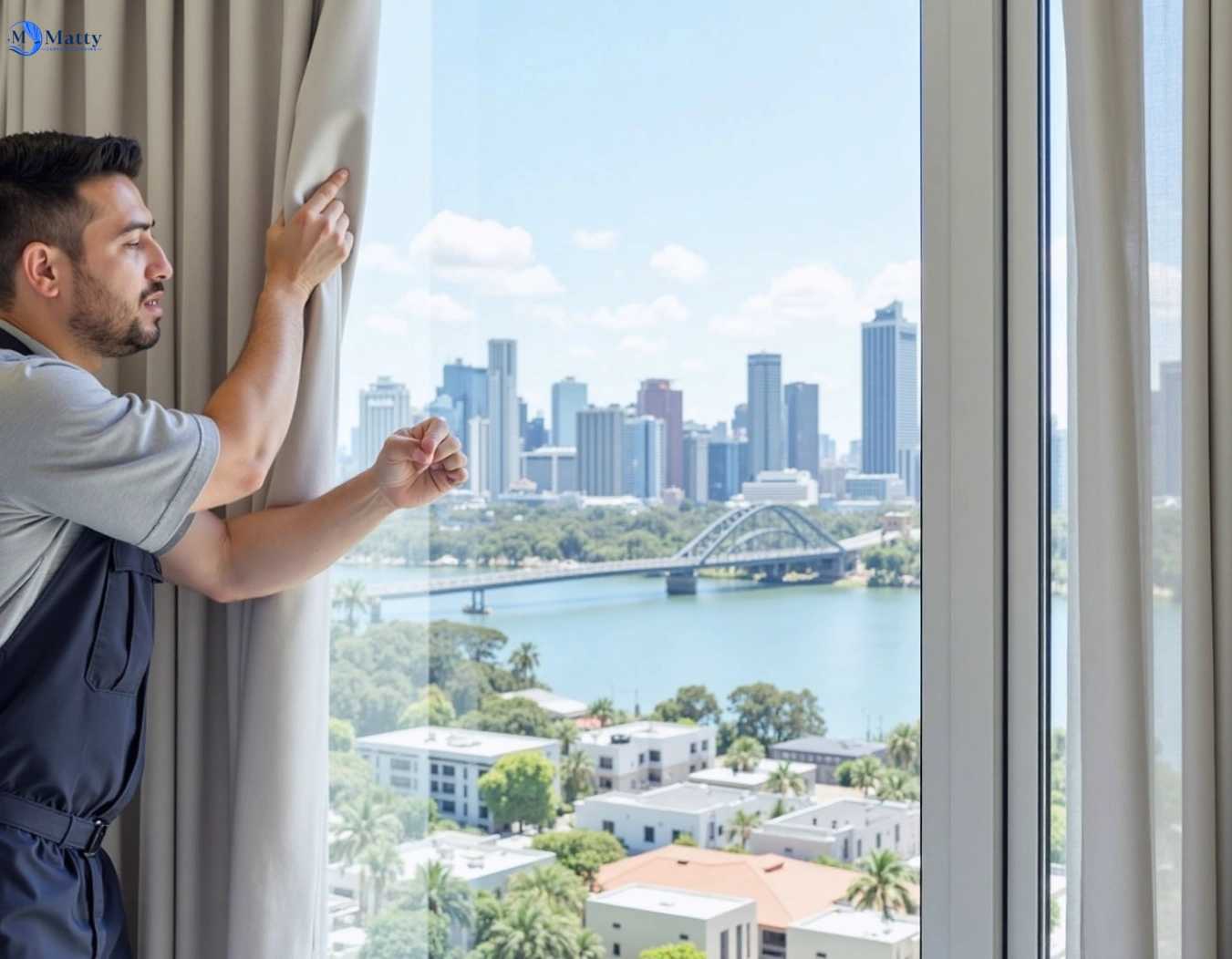 Professional curtain steam cleaning service maidstone-vic QLD by Matty Curtain Cleaning